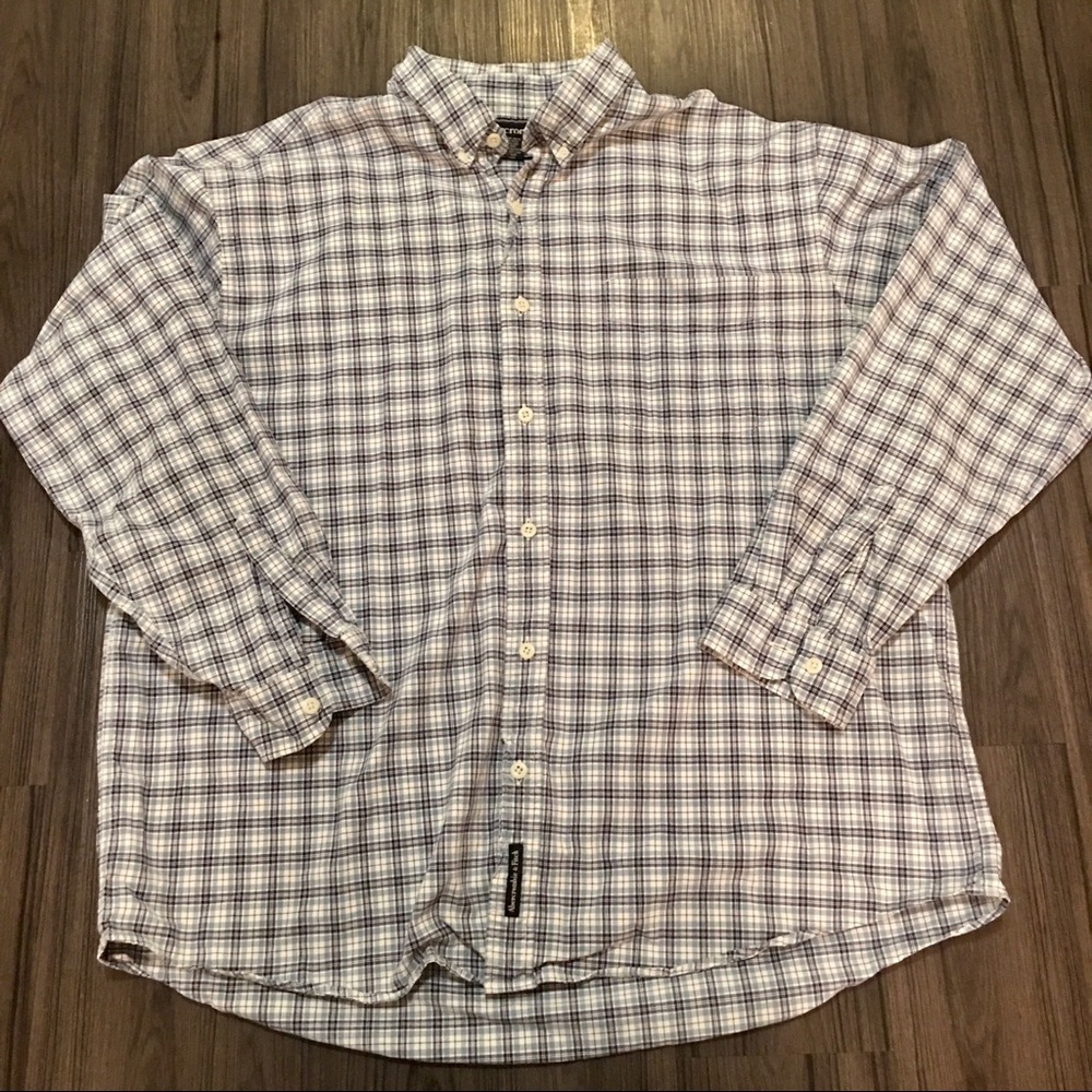 Long sleeved Abercrombie button up size xl